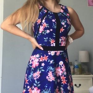 Guess blue floral dress
